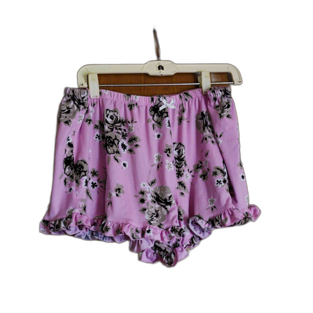 Pink Whimsy Cottagecore Ruffle Pajama Shorts